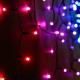 Perdea de lumini Dekortrend Heylight, 90 x 200 cm, 200 RGB LED, cablu negru, IP44, modul comanda BlueTooth