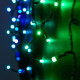Perdea de lumini Dekortrend Heylight, 90 x 200 cm, 200 RGB LED, cablu negru, IP44, modul comanda BlueTooth