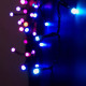 Perdea de lumini Dekortrend Heylight, 90 x 200 cm, 200 RGB LED, cablu negru, IP44, modul comanda BlueTooth