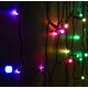 Perdea de lumini Dekortrend Heylight, 90 x 200 cm, 200 RGB LED, cablu negru, IP44, modul comanda BlueTooth